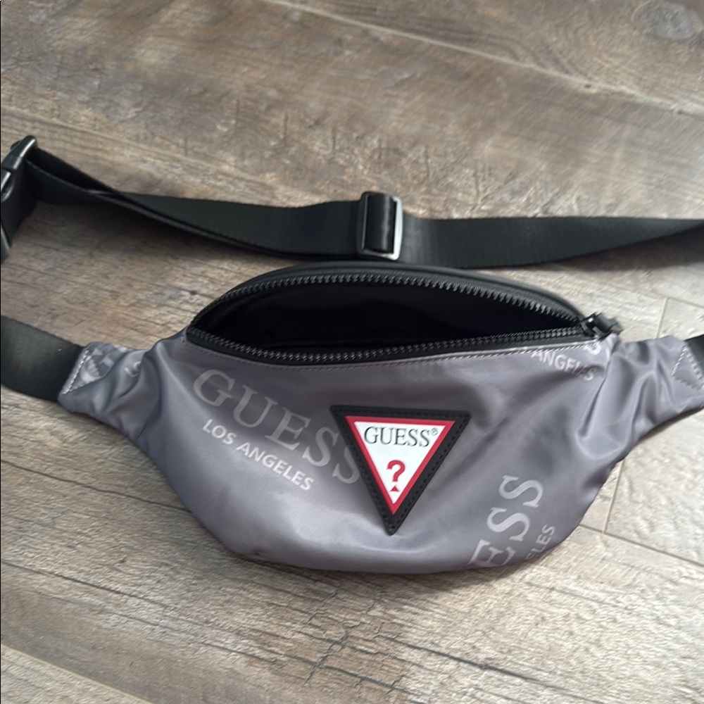 Guess Gray Belt Bag with Sleek Design
